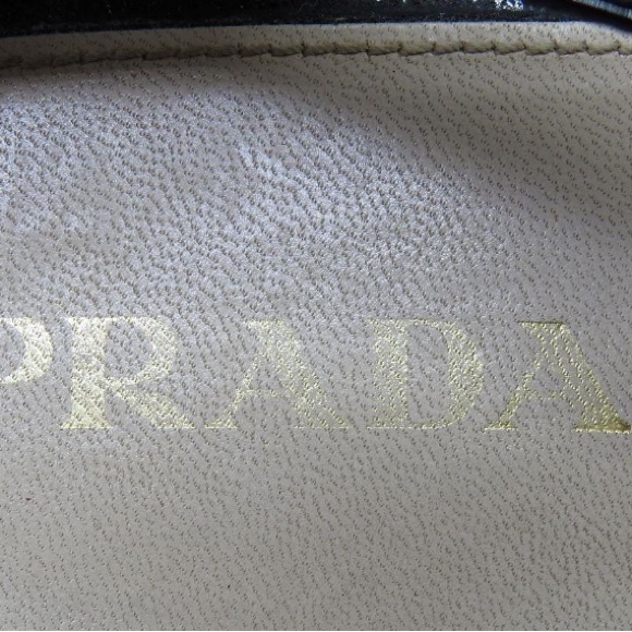 Prada Women black Leather adjustable straps Wedge size 38 - Picture 1 of 8